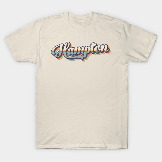 Hampton // Retro Vintage Style T-Shirt by Stacy Peters Art